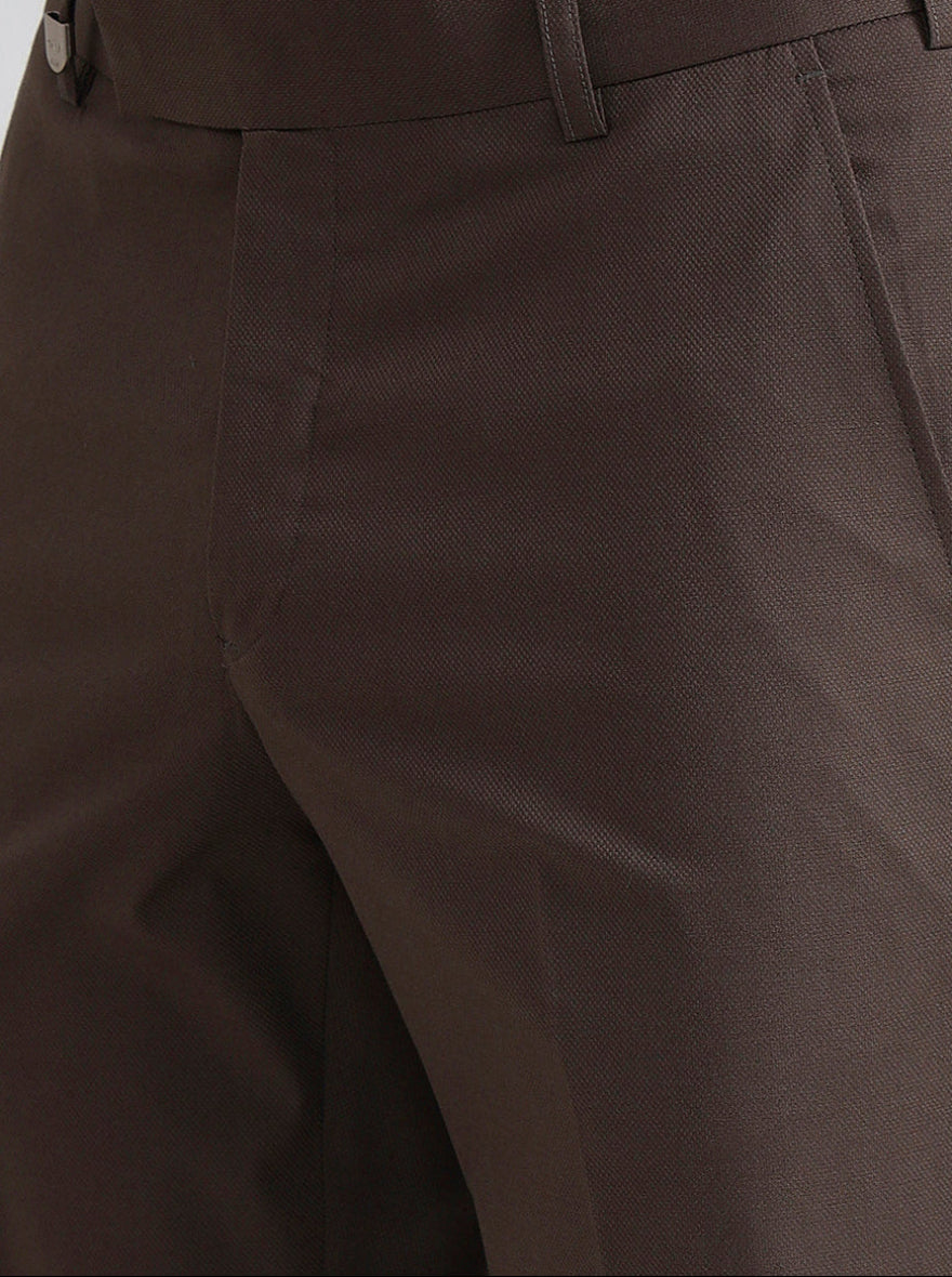 Blue & Maroon Checked Slim Fit Formal Trouser | JB Studio