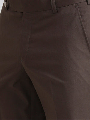 Blue & Maroon Checked Slim Fit Formal Trouser | JB Studio