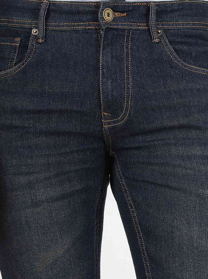 Dark Grey Washed Narrow Fit Jeans | Greenfibre