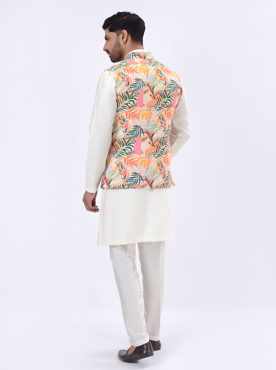 Multicolor Bandhgala Jacket | TULA