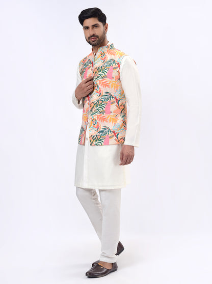 Multicolor Bandhgala Jacket | TULA
