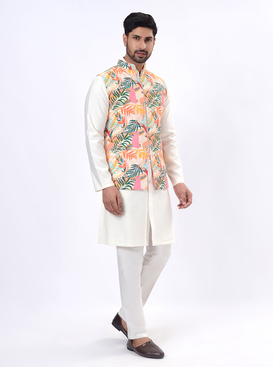 Multicolor Bandhgala Jacket | TULA