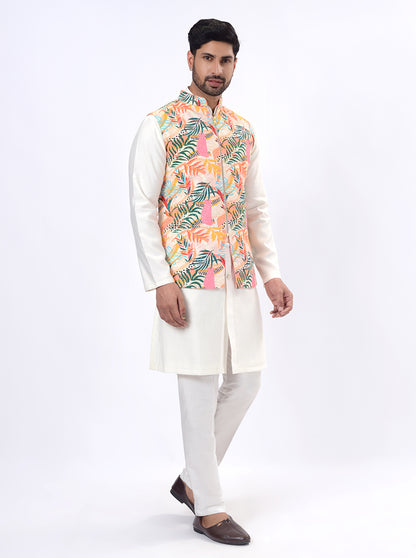 Multicolor Bandhgala Jacket | TULA