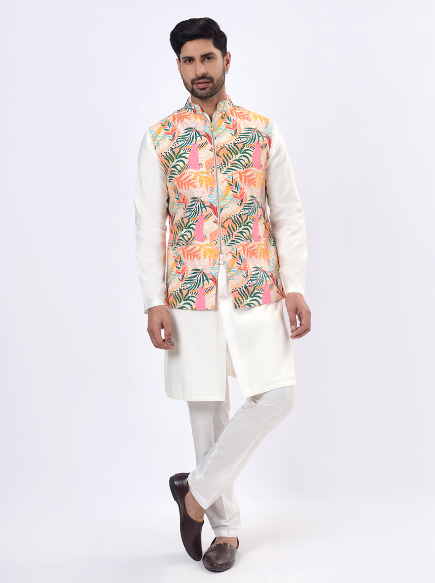 Multicolor Bandhgala Jacket | TULA
