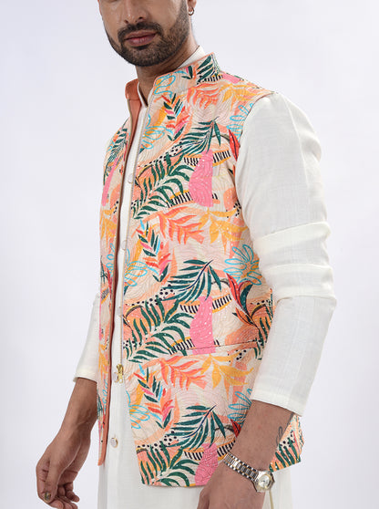 Multicolor Bandhgala Jacket | TULA