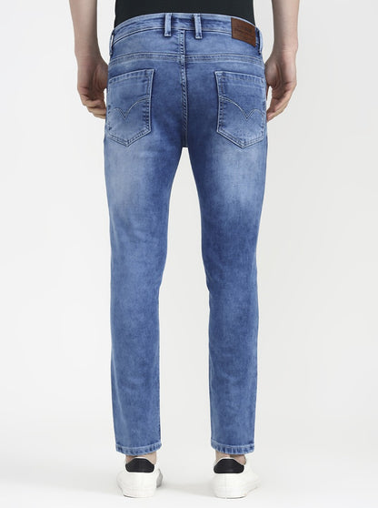 Light Indigo Blue Solid Rider Fit Jeans | JadeBlue