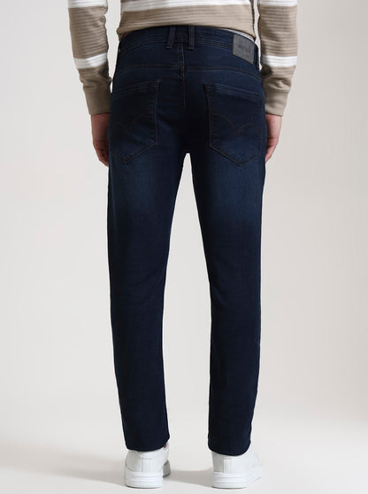 Dark Blue Washed Slim Fit Jeans | JadeBlue