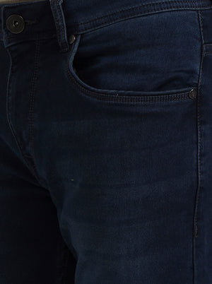 Dark Blue Washed Slim Fit Jeans | JadeBlue
