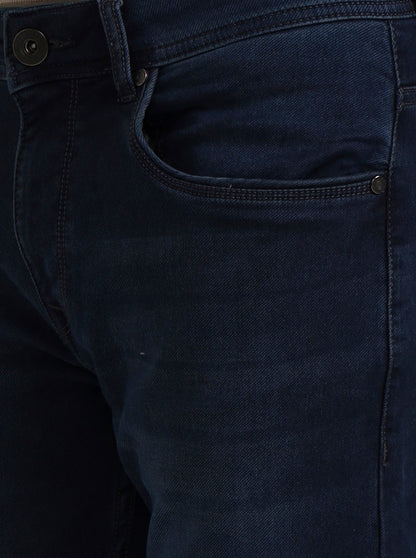 Dark Blue Washed Slim Fit Jeans | JadeBlue