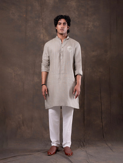 Green Embroidered  Kurta Pajama | Virasana