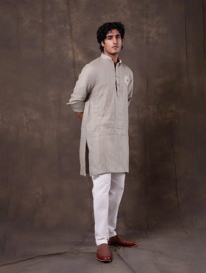 Green Embroidered  Kurta Pajama | Virasana