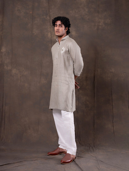 Green Embroidered  Kurta Pajama | Virasana
