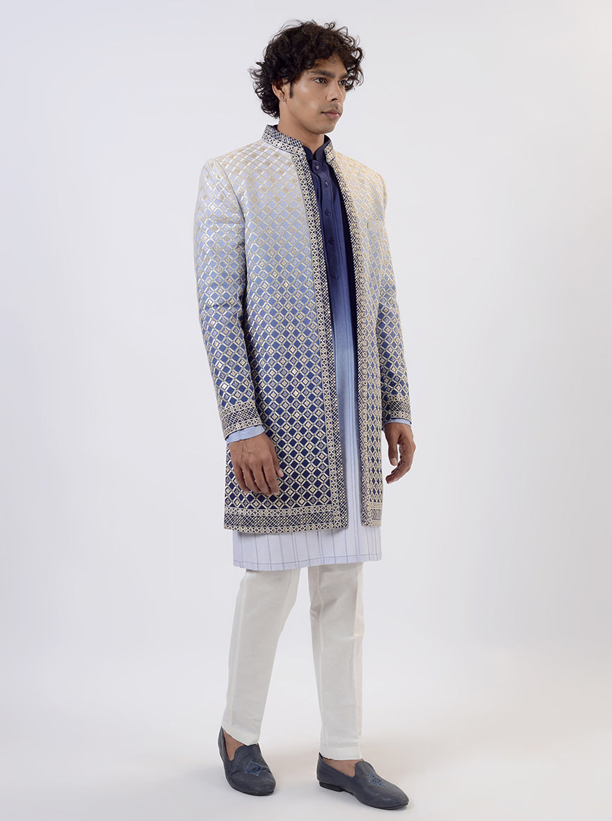 Purple Indowestern | Azania