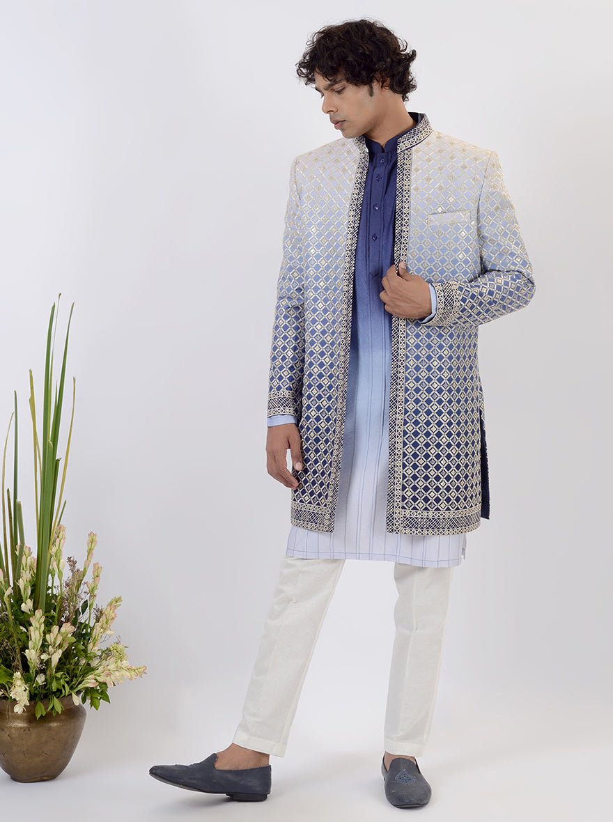 Purple Indowestern | Azania