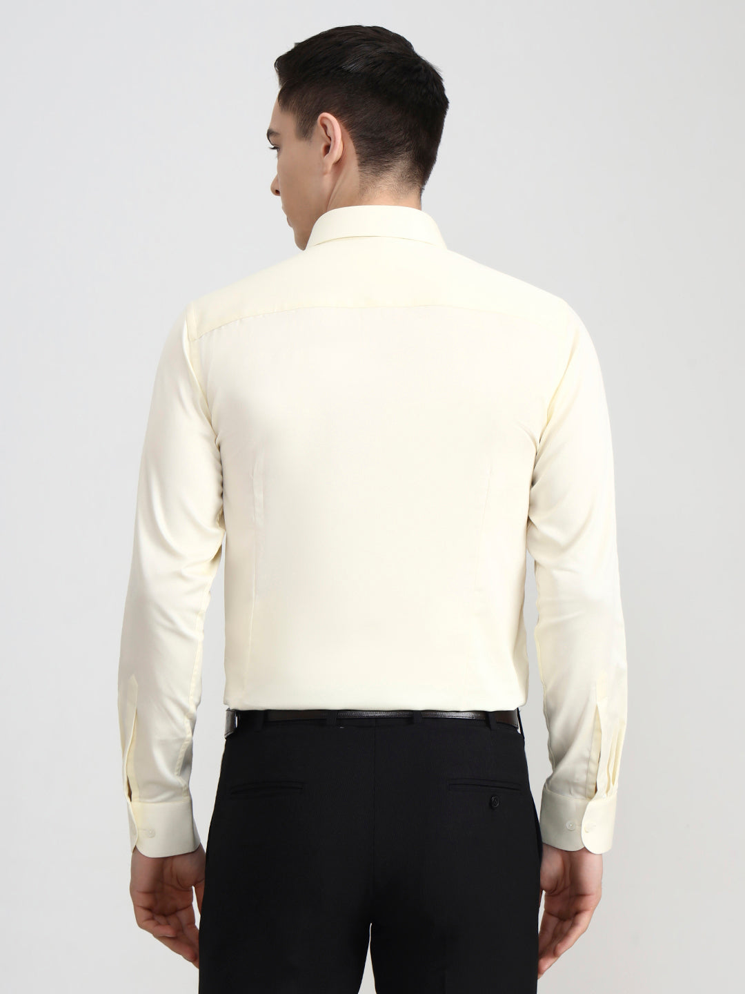 Lemon Solid Slim Fit Party Wear Shirt | Wyre