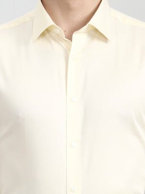 Lemon Solid Slim Fit Party Wear Shirt | Wyre