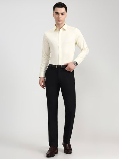Lemon Solid Slim Fit Party Wear Shirt | Wyre