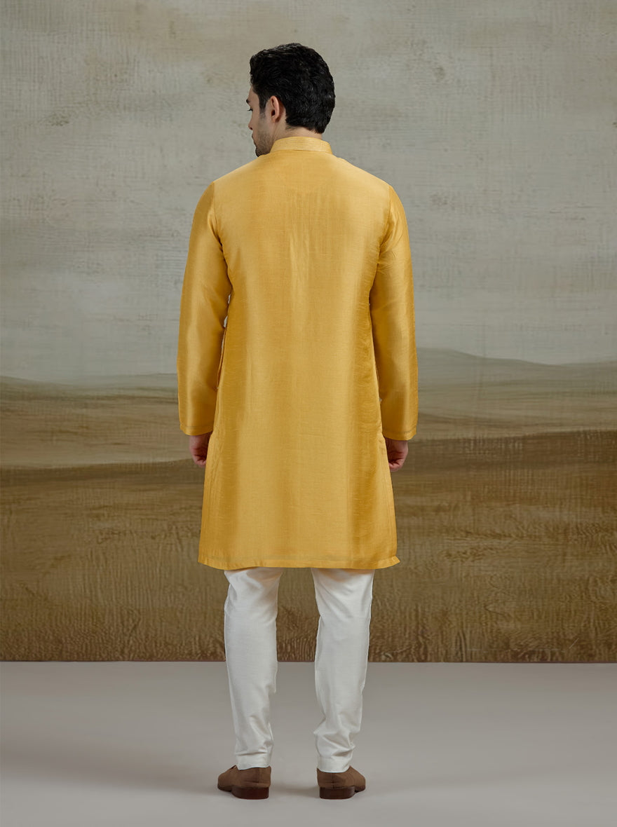 Musterd Solid Kurta Pajama | Azania