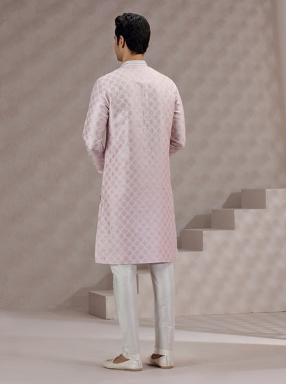 Pink Printed Kurta Pajama | JB X JB