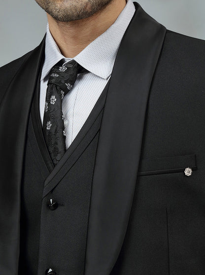 Black Solid Suit | JadeBlue
