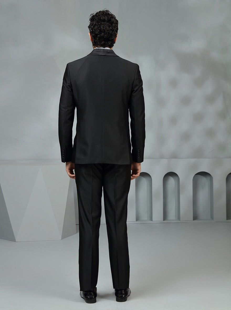 Black Solid Suit | JadeBlue