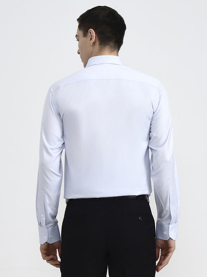 Light Blue Solid Regular Fit Formal Shirt | JadeBlue