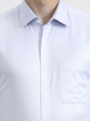 Light Blue Solid Regular Fit Formal Shirt | JadeBlue