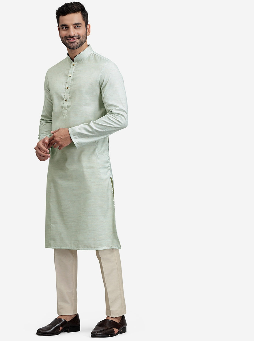 Greyish Blue Kurta | The Kurta Company