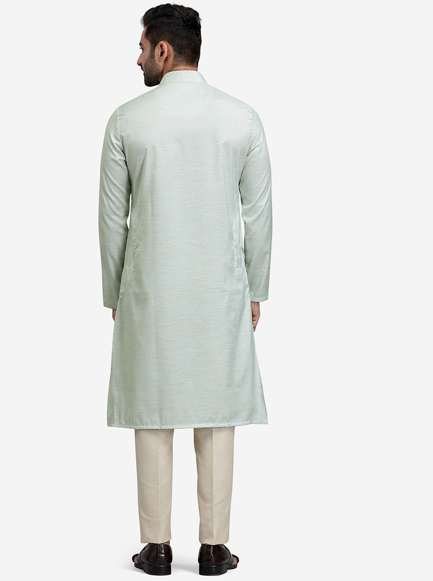 Greyish Blue Kurta | The Kurta Company