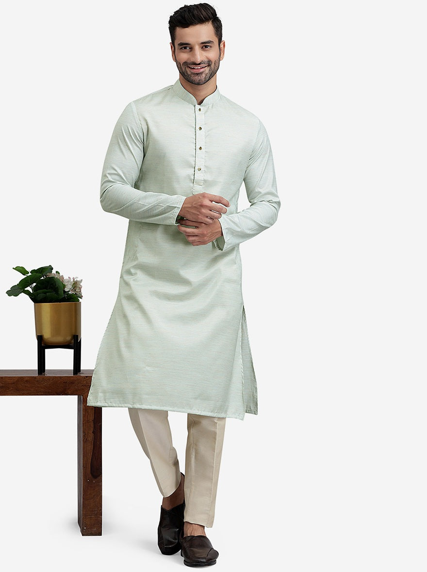 Greyish Blue Kurta | The Kurta Company