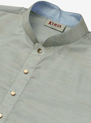 Greyish Blue Kurta | The Kurta Company