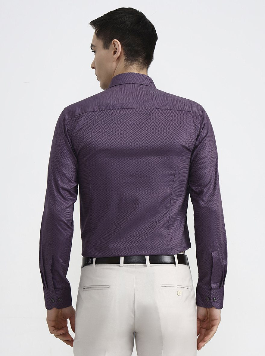 Dusty Pink Solid Slim Fit Party Wear Shirt | Wyre