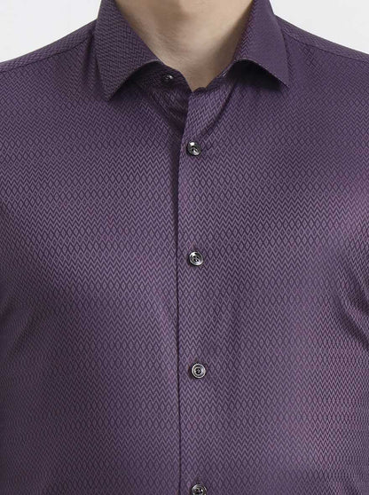 Dusty Pink Solid Slim Fit Party Wear Shirt | Wyre