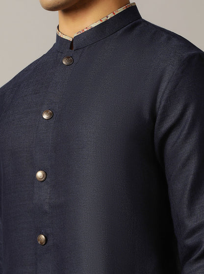 Blue Solid Kurta | The Kurta Company