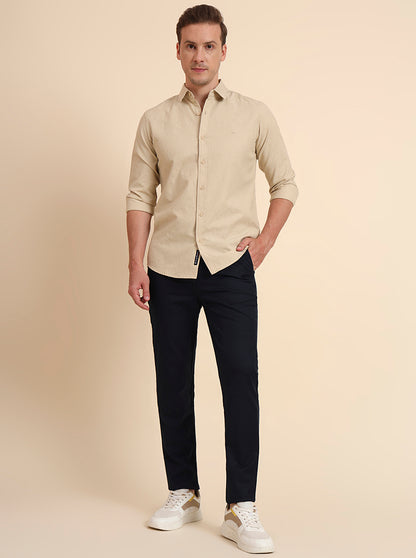 Navy Blue Solid Regular Fit Track Pant | JadeBlue