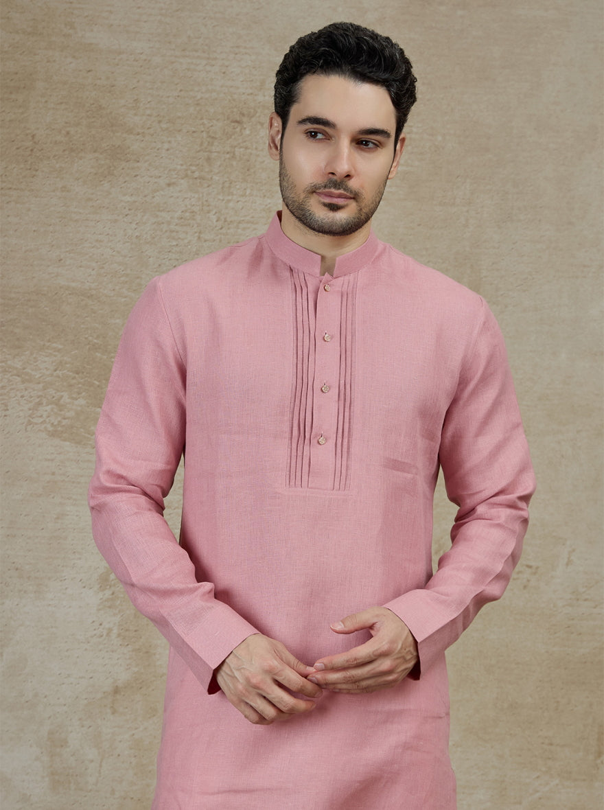 Pink Solid Kurta | TULA