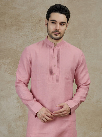 Pink Solid Kurta | TULA