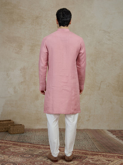 Pink Solid Kurta | TULA