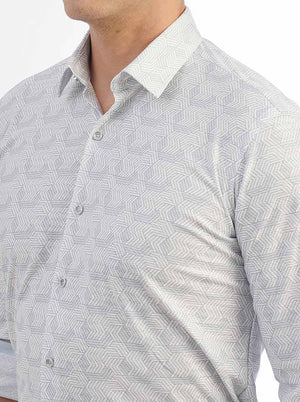 Light Blue Solid Slim Fit Party Wear Shirt | JB Studio