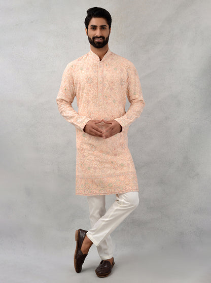 Peach Kurta Pajama | TULA