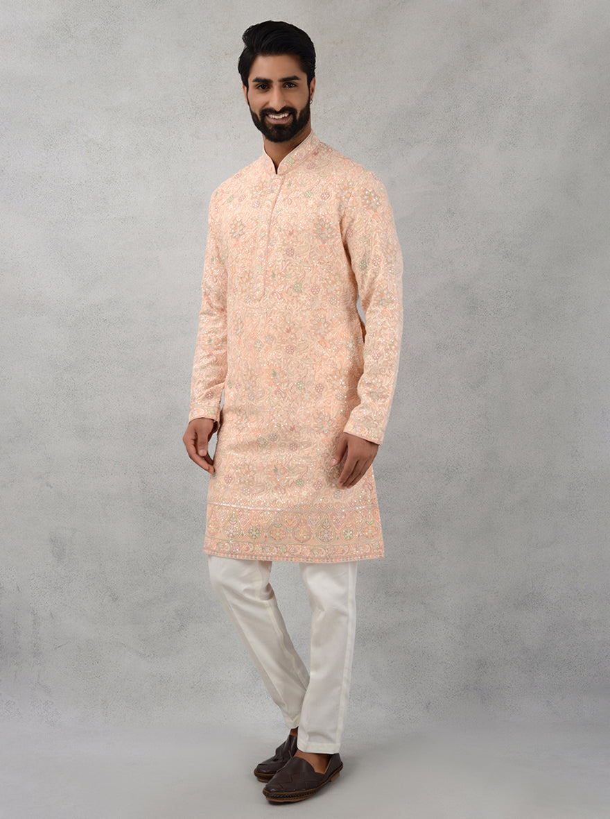 Peach Kurta Pajama | TULA
