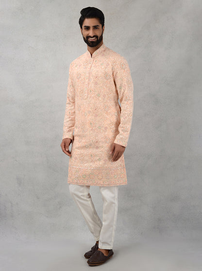 Peach Kurta Pajama | TULA