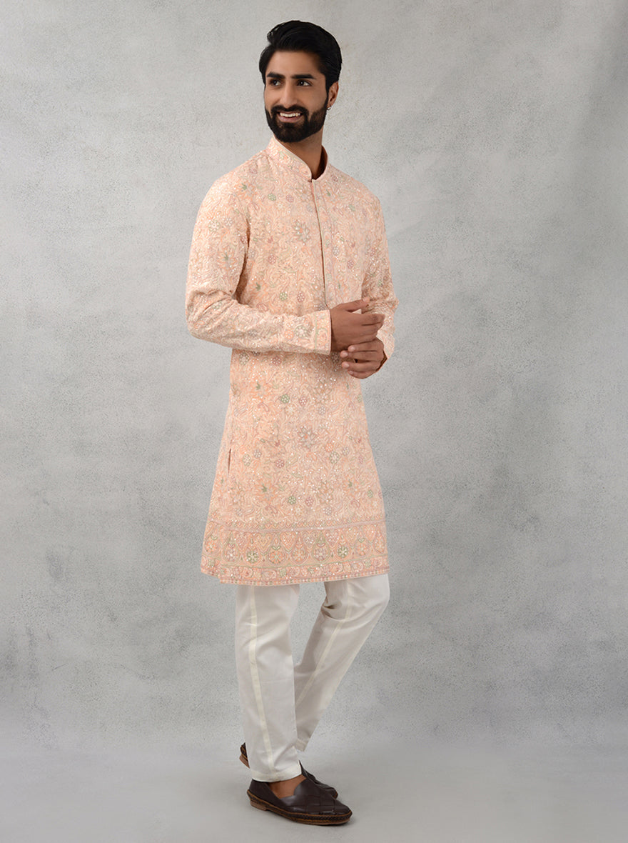 Peach Kurta Pajama | TULA