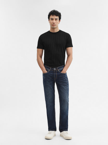 Dark Indigo Washed Straight Fit Jeans | JadeBlue