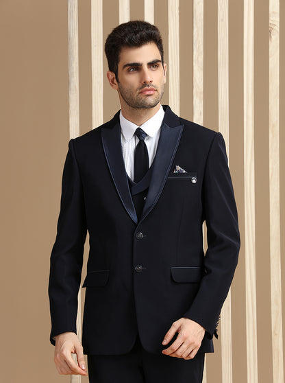 Blue Solid Suit | JadeBlue