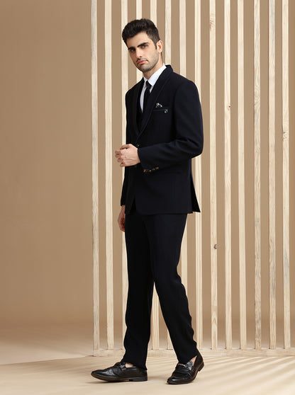 Blue Solid Suit | JadeBlue