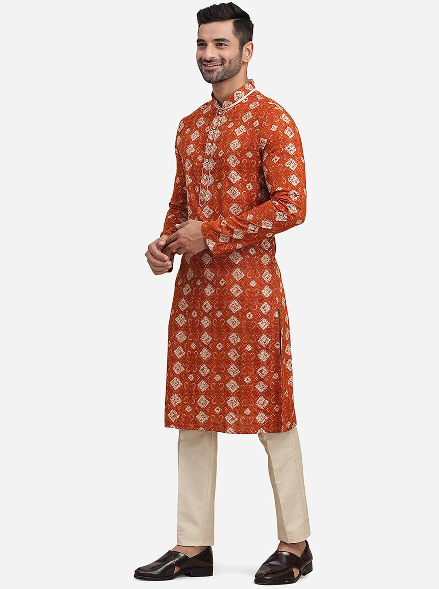 Orange Kurta | The Kurta Company