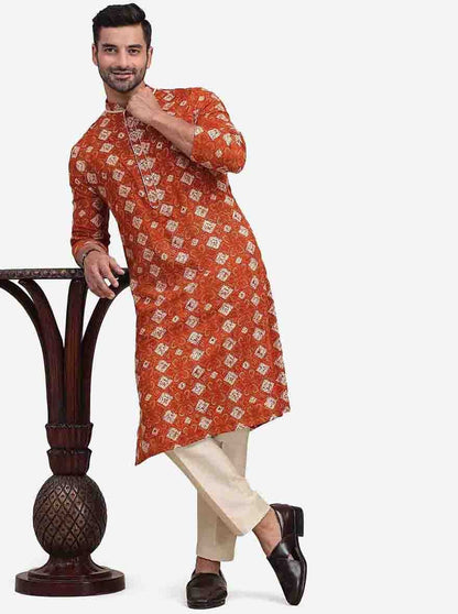 Orange Kurta | The Kurta Company