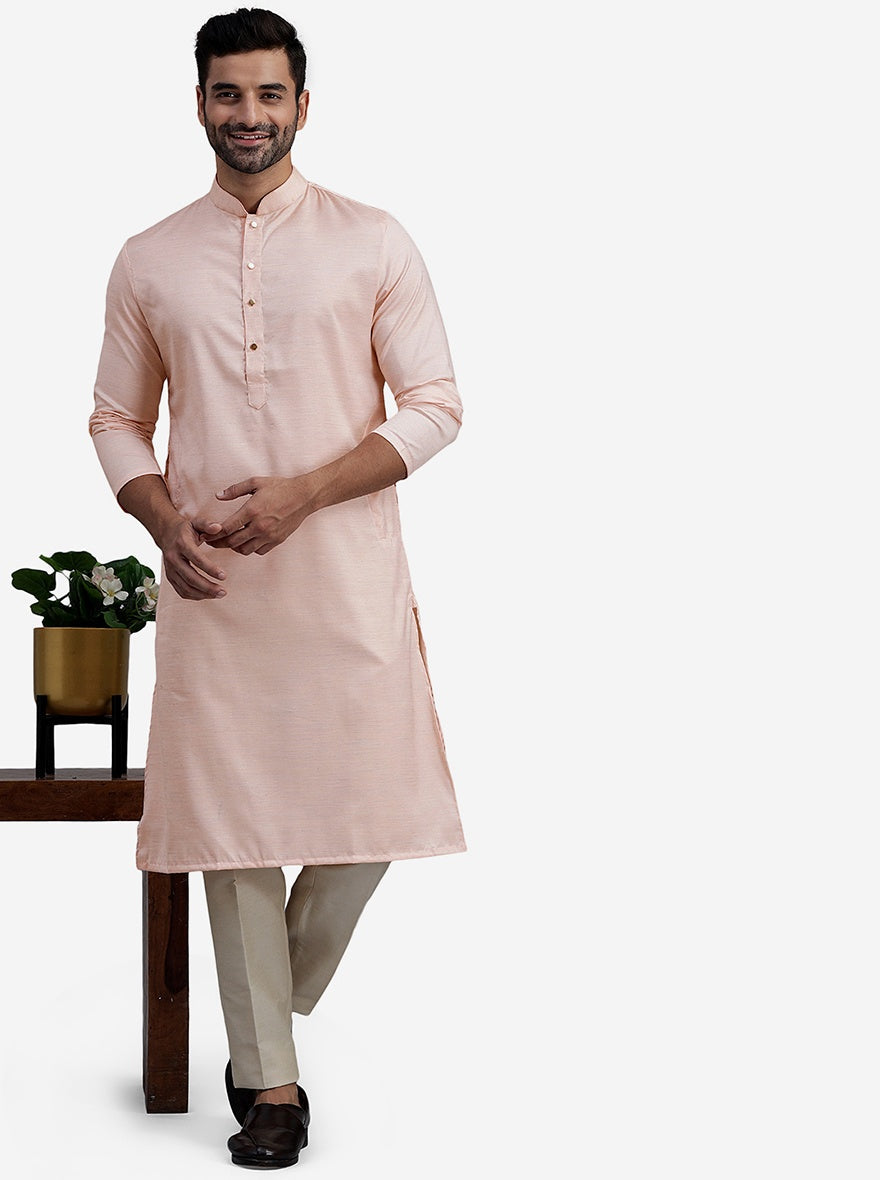 Peach Kurta | The Kurta Company