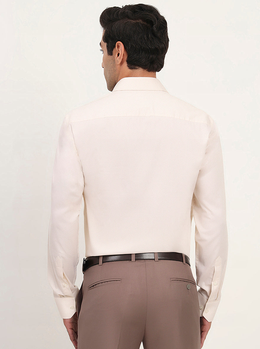 Lemon Yellow Solid Slim Fit Formal Shirt | JadeBlue